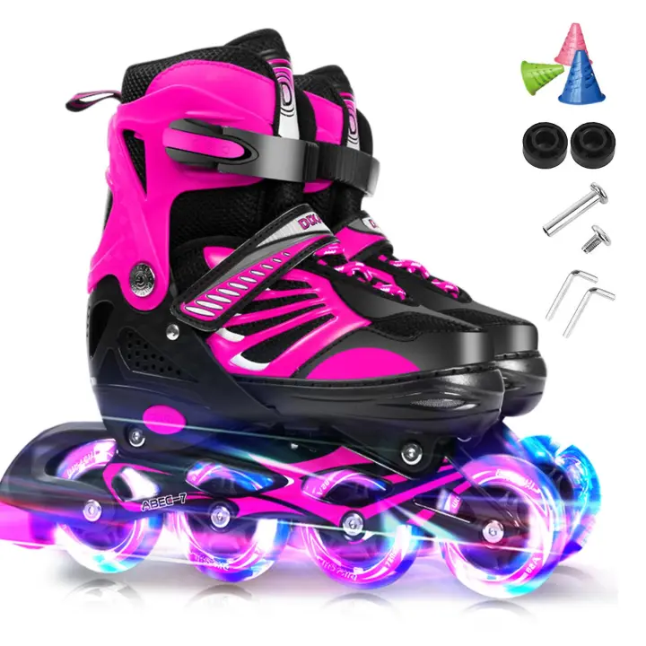 Patines en línea iluminadores ajustables - 1