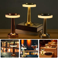 Lámpara De Mesa LED Retro Recargable Por USB Luz Nocturna Exterior Decorativa Para Habitación Sala De Estar Barra Hotel Café Iluminación De Escritorio - details 4