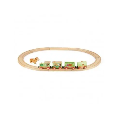 Tren con circuito granja Story - Janod J04630 JU04630 JANOD - 1