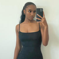 Vestido De Manga Spaghetti Estilizado Y2K Para Mujer Estilo Casual Coreano Y Japonés Sin Cuello Con Suspensión Vestido Largo Hasta La Rodilla - details 12