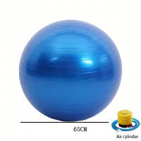 Bola De Yoga De PVC Bola De Fitness Antideslizante 65cm Resistente a Explosiones Equipo De Pilates Para Gimnasio Y Hogar - details 6