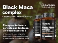 Maca Negra complex con L-Arginina, zinc y vitaminas B6, B12, C. Sevens Nutrition. Favorece tu equilibrio hormonal. Aumenta tu energía, concentración y vitalidad. - details 0