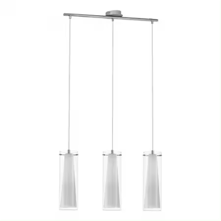 Lámpara Colgante Eglo Pinto Cromo 3 Bombillas E27 72,5cm - 1