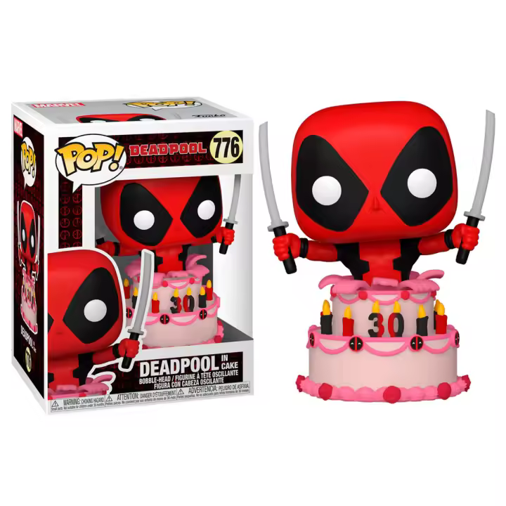 Funko Pop! Marvel: Deadpool 30th - Deadpool In Cake - Figura de Vinilo Coleccionable - Idea de Regalo- Mercancia Oficial - Juguetes para Niños y Adultos - Comic Books Fans - MR POPYE - 1