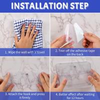 Estante de baño adhesivo, estante de Ducha sin taladros, estante de almacenamiento de la - details 1