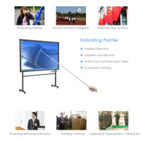 Palo De Bandera Telescopio De Acero Inoxidable Para Exterior 2 Metros Guía Docente Bandera 79" Palo De Bandera Para Maestros - details 8