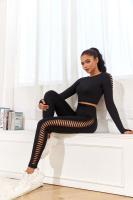 Leggings De Yoga Para Mujer Con Diseño De Tie-Dye Y Elasticidad Alta Leggings De Compresión Con Agujeros Y Cierre Elástico Para Fitness Y Ejercicio - details 11