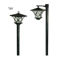 Lámpara Solar De Calle Decorativa Para Jardín Puerta Delantera Y Trasera Lámpara De Piso Solar Con Luz LED Fuente De Energía Solar Protección IP44 Material ABS Estilo Contemporáneo - details 5