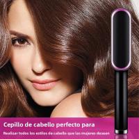 Peine Eléctrico 2 En 1 Secador Y Liso Con Iones Negativos Cepillo De Pelo Cerámico Calentamiento Rápido Para El Cabello - details 2
