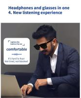 2024 Cámara inteligente música gafas de sol auriculares inalámbricos Bluetooth auriculares HIFI sonido auriculares conducción gafas manos libres llamada - details 10