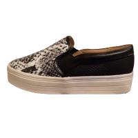 Zapato mujer planos, mocasín casual, primavera verano, negros y blancos, punta redonda - details 1