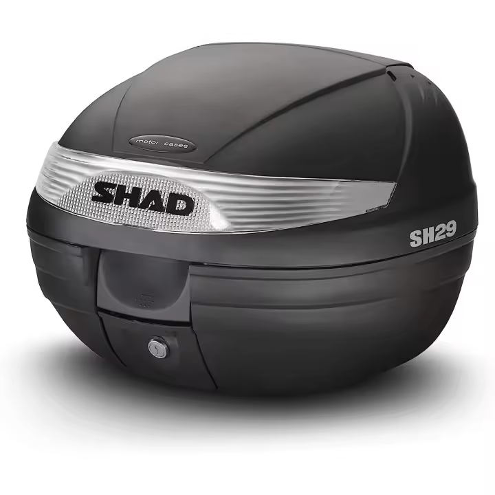 BAUL PARA MOTO SHAD NEW  SH-29 LITROS COLOR NEGRO - 1