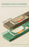 AJAZZ AKS068 Struktura Uschelke Alice68 Teclado Mecánico RGB Modo Triple Hot Swap Ergonómico 68 Teclas Sea Salt Shaft - details 2