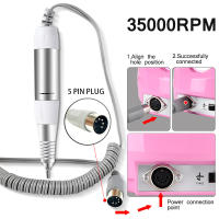 Máquina De Uñas Eléctrica LNWPYH 35000rpm Con 5 Pinos Mano De Obra Pedicura Herramienta De Belleza Accesorio De Reemplazo Para Manicura - details 2