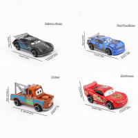 6 piezas Cars 3 Rayo Mcqueen Jackson Storm Mack Uncle Truck Modelo de coche de metal Juguete de regalo conveniente - details 1