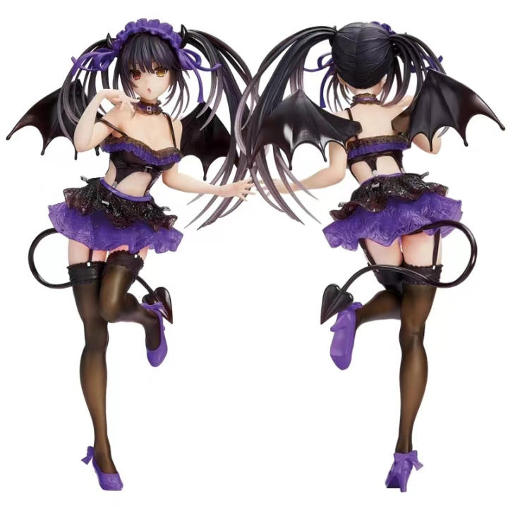 Classic Kurumi Tokisaki Figure Coreful DATE A LIVE IV Anime Figure Purple Devil Action Figure 21cm Model Collection Adult Gifts