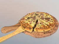 Pizhka - Set para Pizza en Madera de Olivo 30cm + Espátula Ranurada 30cm y Cortador de Pizza - details 0