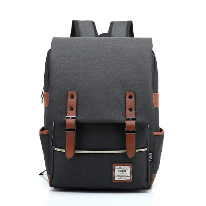 Mochila vintage unisex, mochila informal para el día a día, para la escuela, viajes, portátil, tableta, color verde - 1