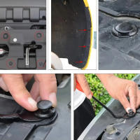 Kit De Clavijas Y Retenedores De Parachoques 100 Piezas Plásticas Universal Para Automóviles 6 Tamaños Populares Juego De Pines Y Clavijas De Presión Para Reparación De Coches - details 7