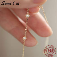 Pulsera De Encanto Somilia En Plata De Ley 925 Con Circonia 5A Y Galvanizado En Oro 14K Para Mujer Joyería Finos Minimalista Regalo Para Mamá - details 0