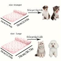 1 unid Multicolor Verano Viscosa Estera Del Animal Doméstico, cómodo Fresco Gato Nido Para Gatos Pequeños Medianos Y Perros Perro Nido - details 3