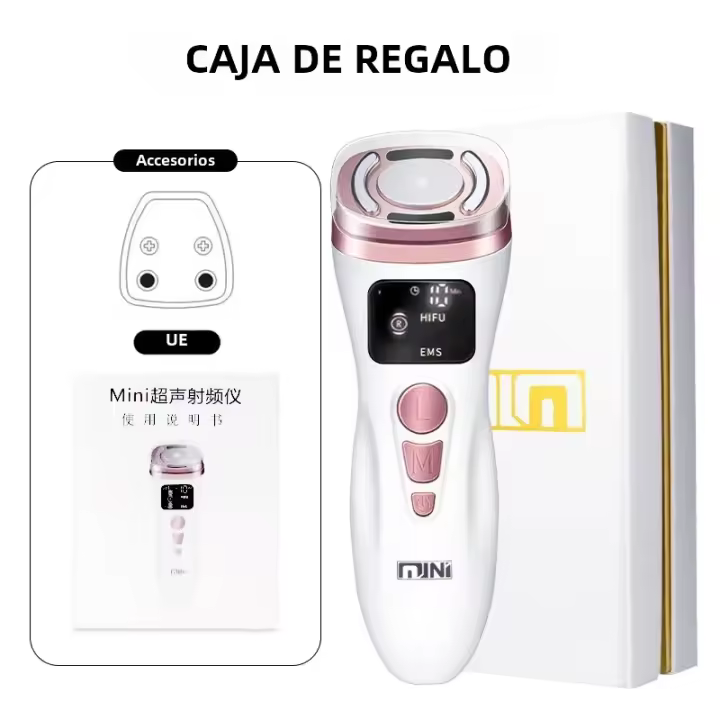 Nueva Mini Máquina HIFU Ultrasonido EMS De Corriente Micro Para Belleza Facial Herramienta Antiarrugas Y Firmeza De La Piel - 1