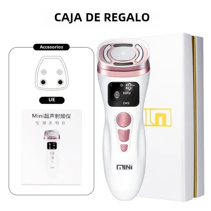 Nueva Mini Máquina HIFU Ultrasonido EMS De Corriente Micro Para Belleza Facial Herramienta Antiarrugas Y Firmeza De La Piel - 1