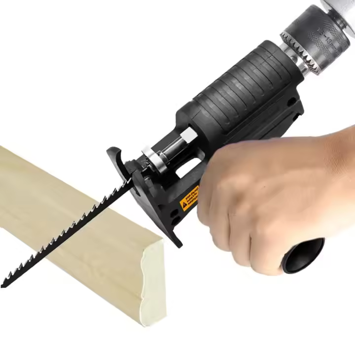 Adaptador De Sierra Reciprocante Accesorio Para Taladro Eléctrico Convertido En Sierra Para Corte De Madera Herramientas Eléctricas - 1