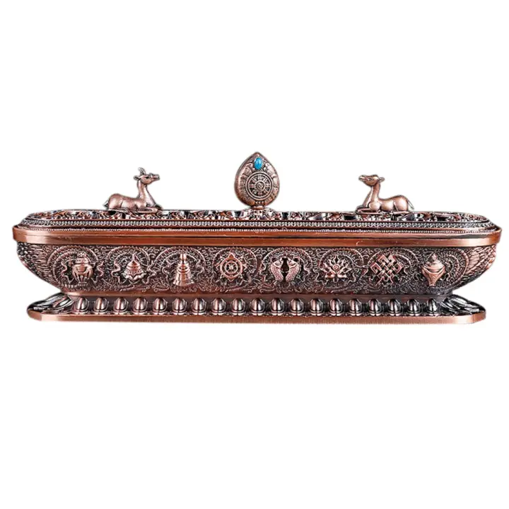 Quemador de Incienso de Tibet Antiguo Hecho a Mano Porta Palillos de Incienso Zen Decoración de Oficina y Hogar Artesanías y Adornos 3 - 1