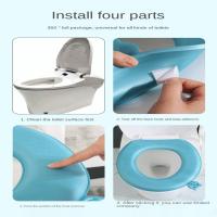 Cubierta De Inodoro Universal EVA Impermeable Con Asa Para Todas Las Estaciones Matriz De Baño Lavable Y Antideslizante - details 7
