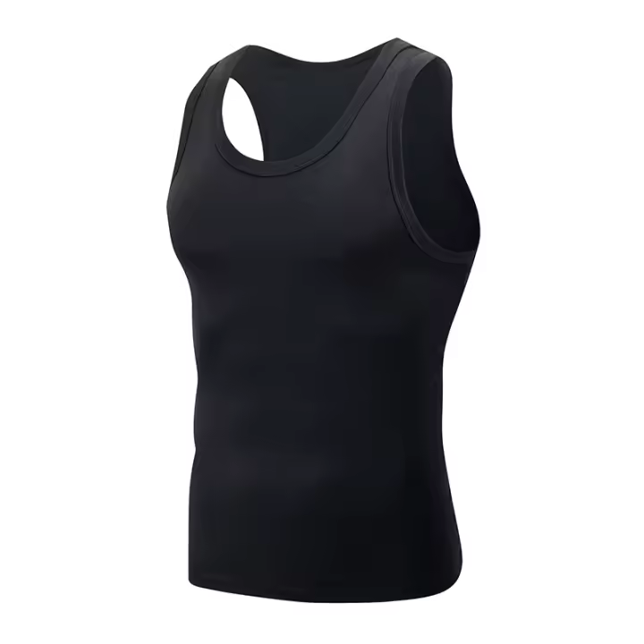 Camiseta Sin Mangas Para Hombre De Talla Grande En Colores Sólidos Moda Deportiva Para Jóvenes Clase De Educación Física Estilo Casual - 1