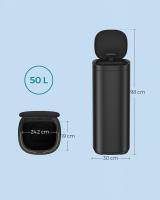 Cubo de Basura Automático de 50L con Sensor de Movimiento - Eliminación de Olores con Ozono, Indicador Luminoso Multicolor, Tapa de Acero Inoxidable - details 13