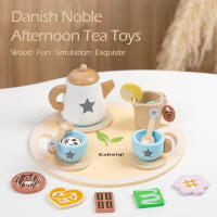 Juego De Té De Madera Para Niños Set De Cocina Pretendida Con Tetera Y Taza Para Juego De Casa Regalo Para Niños Y Niñas Edad 3-6 - details 5