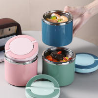 Gran CAPACIDAD DE ACERO INOXIDABLE taza de sopa de sello con tapa y vajilla mango a prueba de fugas para los trabajadores de oficina, estudiantes y niños - details 3
