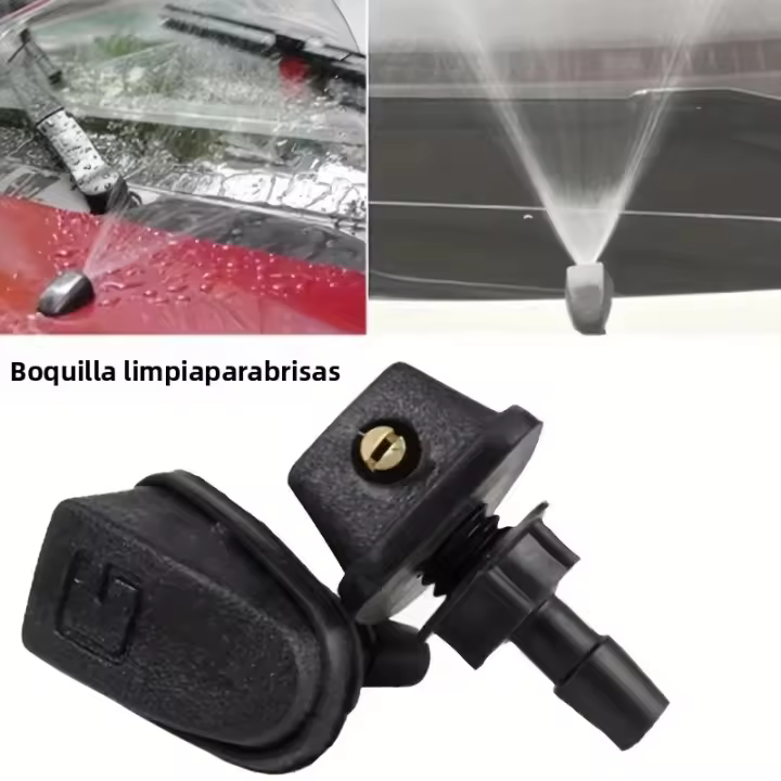 Kit De Boquilla De Rociador Para Parabrisas De Coche Universal 2 Piezas Cubierta De Boquilla Ajustable Para Limpia-parabrisas Instalación Frontal - 1