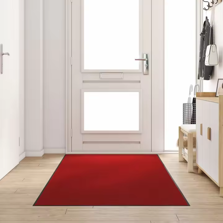 Alfombrilla rectangular vidaXL roja de 120x250 cm - 1