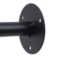 Soporte De Pared Triangular Negro Fijo Para Microondas Accesorios De Hardware Trabajar Con Hierro Material De Hierro Y Madera - details 4