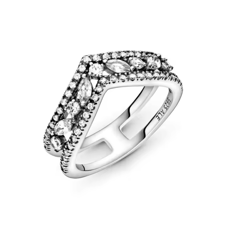 199095C01 - Anillo en plata de ley Doble Deseo Brillante 199095C01 PANDORA Silver  Anillo Pandora original - 1