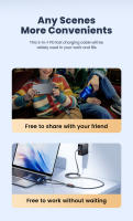 Cable De Carga Rápida 2 En 1 USB C a Tipo C Toocki Para Xiaomi Oneplus 2.4A Cable De Datos Para iPad iPhone 15 14 pro Max Compatible Con iPhone 14 13 12 pro Max - details 9