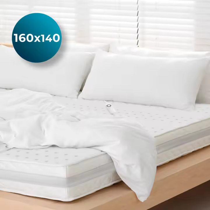 Bajera eléctrica 160x140 con Apagado Automático y 6 Temperaturas Ajustables para un Confort Total - 1