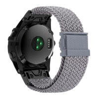 Correa De Reloj De Nylon 26mm 22mm Para Garmin Fenix 7 7X Fenix 6X pro 6 5X 5XPlus/MK1 MK2i /935 945 Con Cierre Rápido De Hook And Loop - details 6