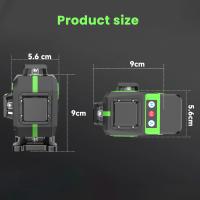 Nivel láser de 16 líneas nivel automático de línea verde nivel 360 nivel láser horizontal y vertical construcción profesional mini nivel láser - details 5