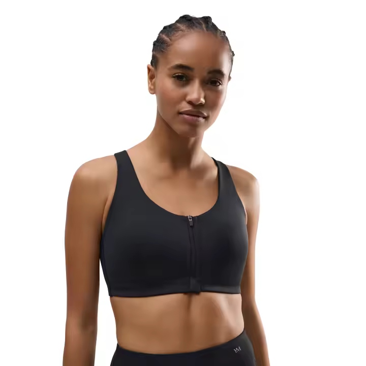 Ysabel Mora - Sujetador deportivo cierre delantero sujeción alta negro - 1