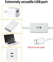 Tira De Luz LED USB 2835 5V Para Mano Con 30 luces/M White Cálida Para Decoración De Ambiente En Sala De Estar Y Armarios - details 8