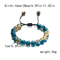 Pulsera De Vidrio Colorido Para Hombres Y Mujeres 10mm Pulsera De Bolas Redondas Accesorios De Joyería Regalo Nueva Colección - details 11
