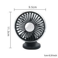 Ventilador de Coche de 3 velocidades, portátil, Automático, Eléctrico, refrigerador de Aire, mini ventilador USB, Plisado - details 3