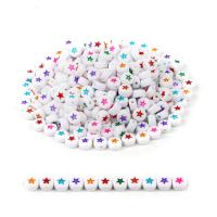 Cuentas Acrílicas Estrelladas Redondas Planas Para Creación De Joyería DIY Pulseras Accesorios 4x7mm Pack De 100/200/300/500 - details 0