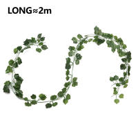 Guirnalda De Hiedra Artificial De Seda 2.1M Para Decoración De Jardín Y Bodas Adorno De Pared Y Vines DIY Hojas Verdes - details 6