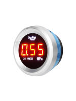 Medidor De Presión De Aceite Para Coche 52mm Pantalla Digital LED 9-35V Con Sensor De Alarma 1/8NPT Material ABS + Metal - details 1