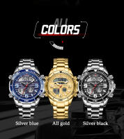 Reloj Deportivo De Lujo Para Hombre FOXBOX Dual Display Analógico-Digital Acero Inoxidable Impermeable Con Caja Reloj De Pulsera Quartzo - details 8